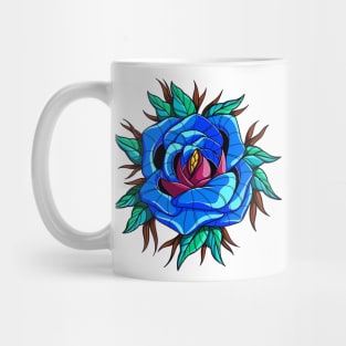 Blue rose Mug